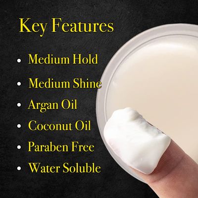 Pete &amp; Pedro HAIR PASTE - Mens Hair Paste with Medium Hold &amp; Medium Shine | Semi Matte Finish Texturizing Styling Cream For Men, Great For Medium &amp; Longer Cuts | As Seen on Shark Tank, 2 oz.