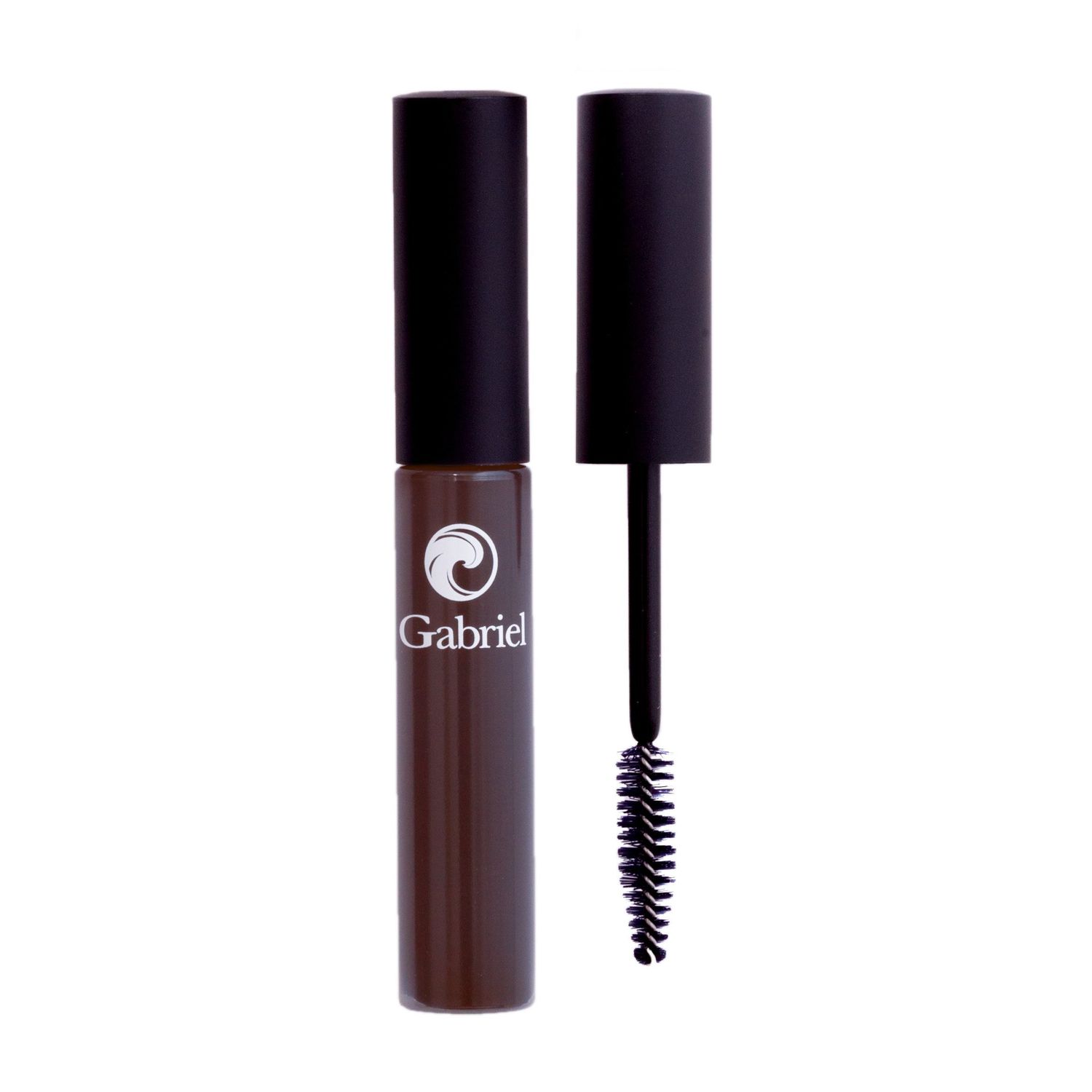 Gabriel Cosmetics Mascara (Black Brown), Natural, Paraben Free, Vegan, Gluten free, Cruelty free, No GMO, Voluminous full lashes, Non flaky, Water resistant, 0.25 Fl Oz