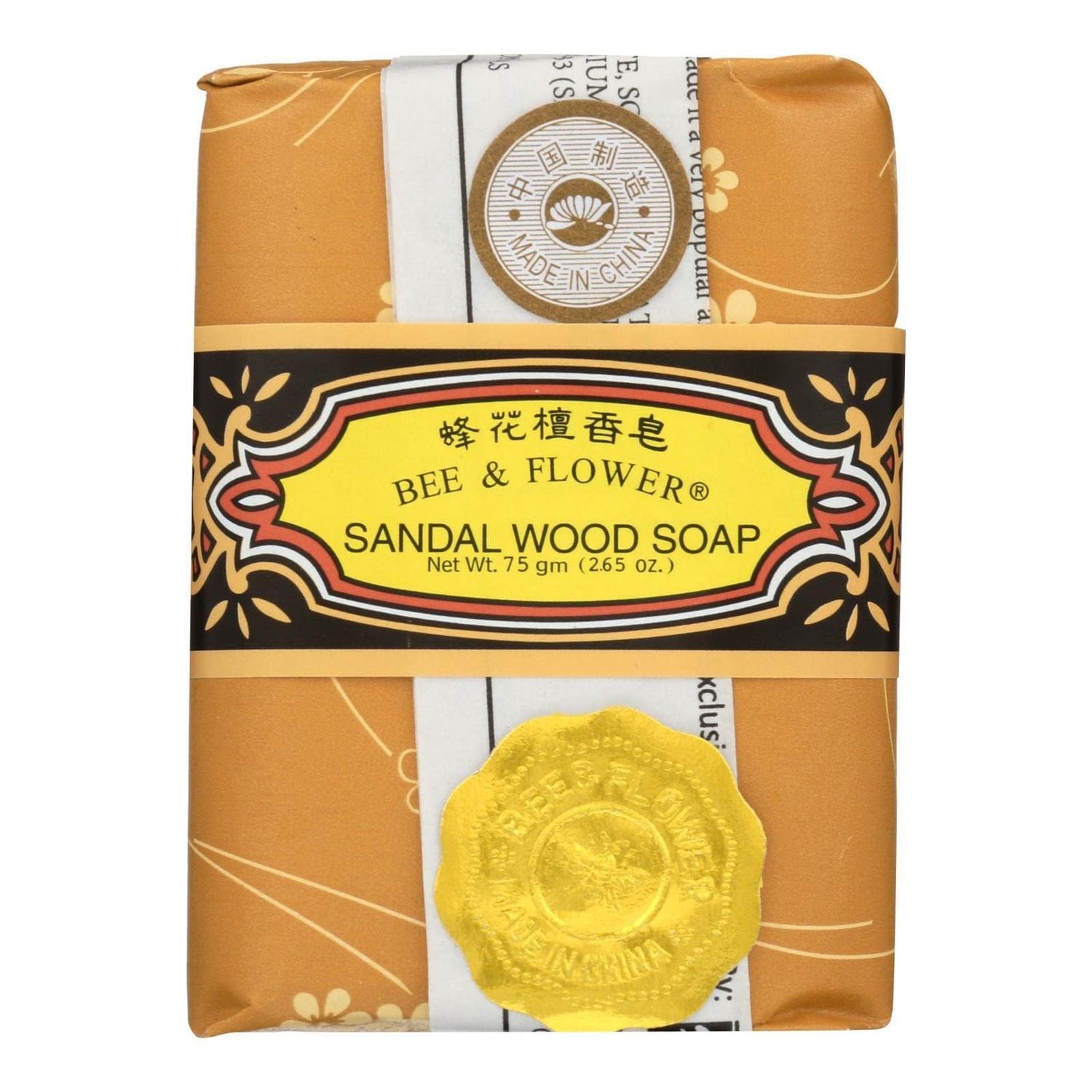 Bee &amp; Flower - Chinese Sandalwood Soap 2.65oz - 12/case