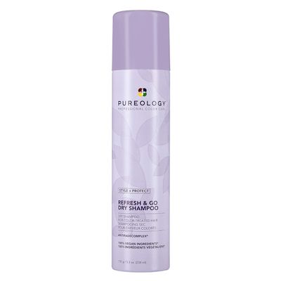 Pureology Style + Protect Refresh &amp; Go Dry Shampoo | For Oily, Color-Treated Hair | Volumizing &amp; Protective Dry Shampoo | Silicone-Free | Vegan | Updated Packaging | 5.3 Oz. |