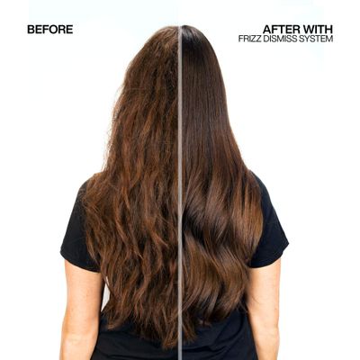 Redken Frizz Dismiss Instant Deflate Oil-In-Serum | For Frizzy Hair | Enhances Smoothness &amp; Shine | With Babassu Oil | Sulfate Free | Packaging May Vary, 4.2 Fl Oz