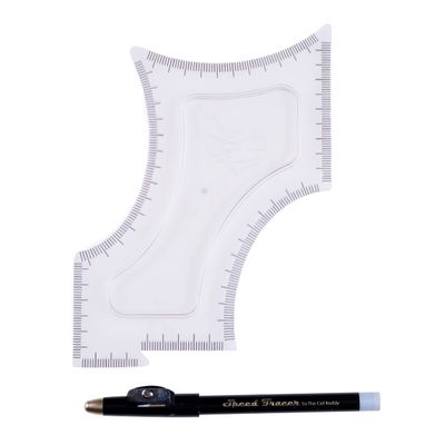 Shaping + Styling Tool, Gift for Men, Clear Guide with Tracer Pencil for Beard, Hairline, Mustache, &amp; Faces, The Cut Buddy