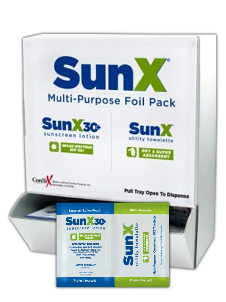 CoreTeX SPF 30 Sunscreen Towelettes