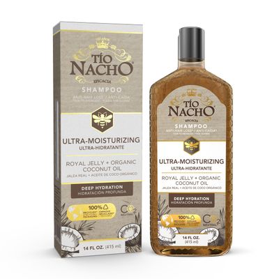Tio Nacho Ultra Hydration Shampoo with Coconut Oil &amp; Royal Jelly, Hydrating &amp; Nourishing for Dry, Damaged Hair, Fights Frizz &amp; Protects from Breakage, 14 Fluid Ounces