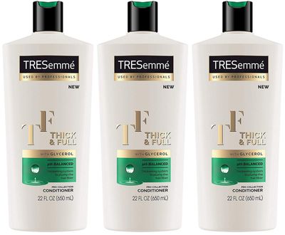 Tresemme Pro Collection Conditioner - Thick &amp; Full - With Glycerol - 22 Fl Oz (Pack of 3)