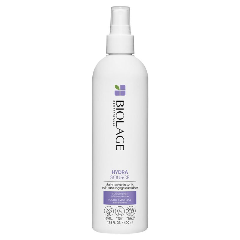 Biolage Hydra Source Daily Leave-In Tonic | Moisturizes, Renews Shine &amp; Protects Hair From Environmental Damage | For Dry Hair | Vegan &amp; Cruelty Free | 13.5 Fl Oz