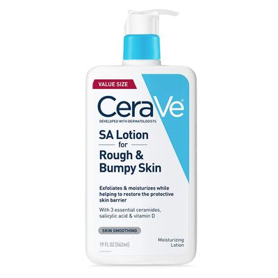 CeraVe SA Lotion for Rough &amp; Bumpy Skin, Vitamin D, Hyaluronic Acid, Lactic Acid, Niacinamide &amp; Salicylic Acid, Gentle Exfoliating Rough And Bumpy Skin Lotion, 19 Ounce