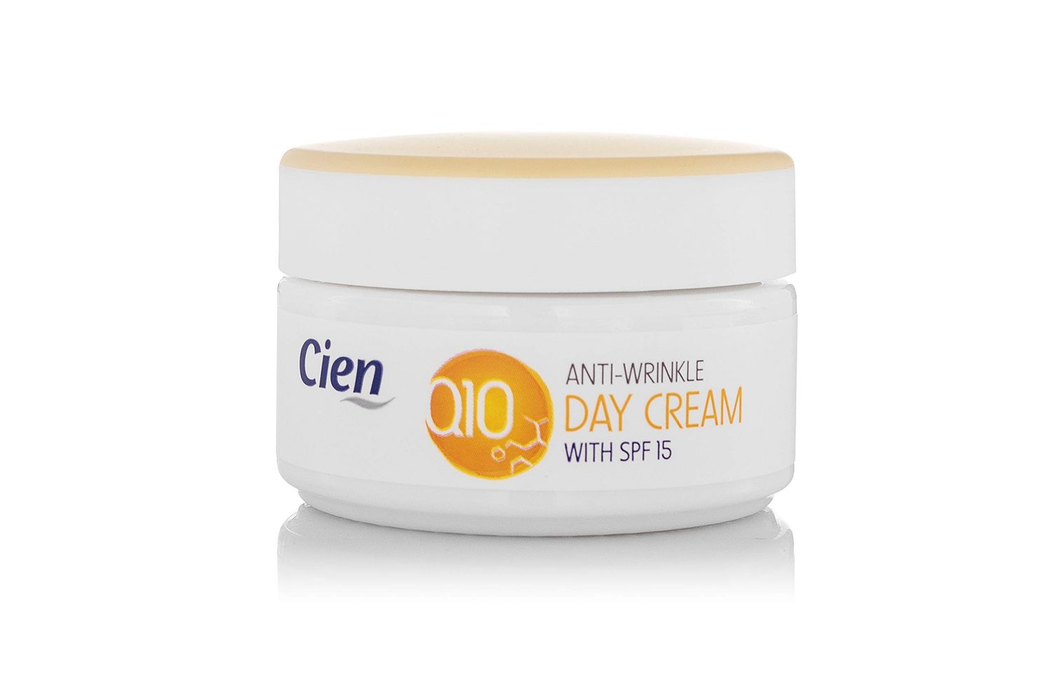 Cien Anti-Wrinkle Anti-Age Day Cream with Q10 and Vitamin E with UV Filter 50 ml