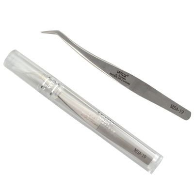 1 PC Precision Anti Static Silver Golden Feather Tweezers for Professional Eyelash Extensions Stainless Steel Makeup Tweezer