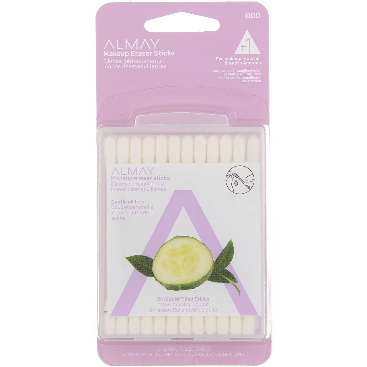 Almay Makeup Eraser Sticks, Liquid Filled Sticks 24 ea (Pack of 4)