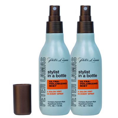 Peter Lamas Stylist In a Bottle (4 Oz, 2 Pack) | Ultra Volumizing Mist with Hair Memory | Adds Body, Bounce and Shine | Anti-Frizz and Split Ends | Preserves Hair Color