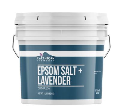 Earthborn Elements Lavender Epsom Salt, Infused with Essential Oil, Always Pure (1 Gallon)
