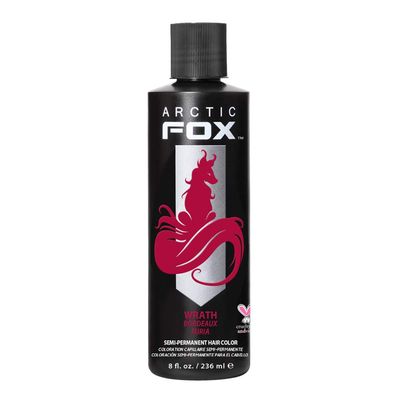 ARCTIC FOX Vegan and Cruelty-Free Semi-Permanent Hair Color Dye (8 Fl Oz, WRATH)