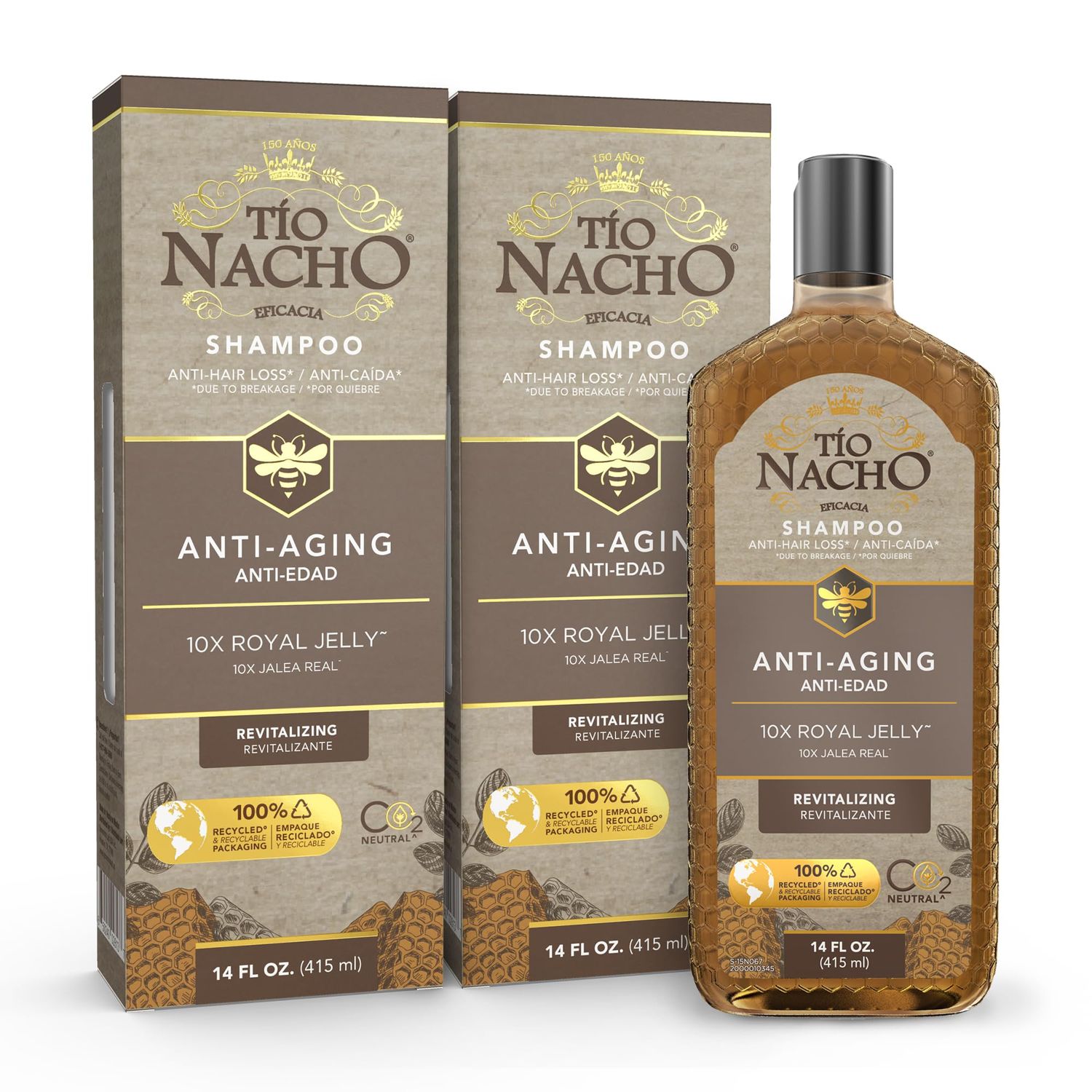Tio Nacho All day Volume shampoo ? Royal Jelly 14 Oz (Pack of 2)