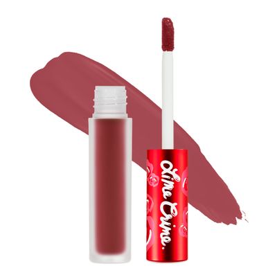 Lime Crime Velvetines Liquid Matte Lipstick, Saint (Cranberry Red) - Bold, Long Lasting Shades &amp; Lip Lining - Stellar Color &amp; High Comfort for All-Day Wear - Talc-Free &amp; Paraben-Free