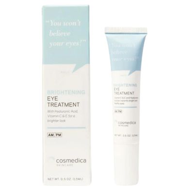 New Brightening Eye Gel With Hyaluronic Acid, Vitamin C &amp; E, Peptides For Dark Circles Puffiness, Wrinkles, Fine Lines, Crows Feet, Dark Spots For A More Radiant Appearance 0.5 FL OZ (15 ML)