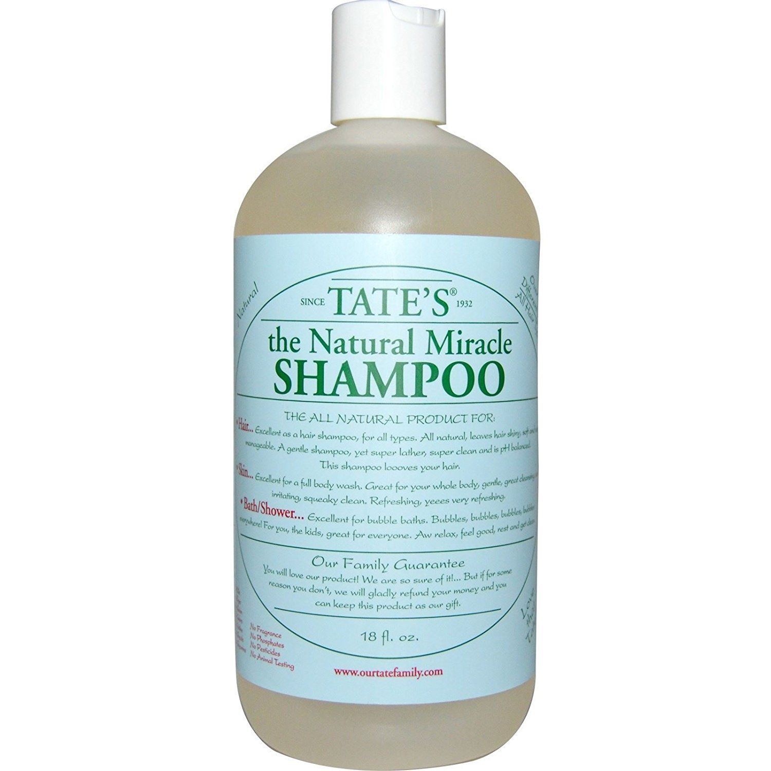 Tate&#39;s The Natural Miracle Shampoo, 18 fl. oz.