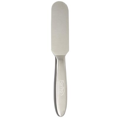 ForPro Professional Collection Stainless Steel Pedi File Kit - 100% Sanitizable Pedicure File for Heels and Feet - Includes Six Black 80 Grit and Six White 180 Grit Refill Strips- 8.5" L