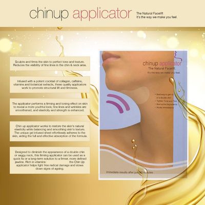 Ultimate Chin up Applicator, Face Wrap. It Works for Double Chin Reduction, Chin &amp; Neck Slim, Shape and Firming. Box 5 Wraps (Masks)