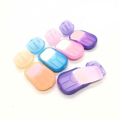 esowemsn 6 Packs Portable Disposable Travel Hiking Washing Hand Bath Toiletry Paper Soap Sheets(Random Color)
