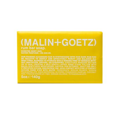 Malin + Goetz Rum Bar Soap, 5 Oz. - Body Soap for All Skin Types, Gentle Soap Bar for Men &amp; Women, Bath Soap for Body &amp; Hands, Scented Shower Soap, Hand Soap Bar