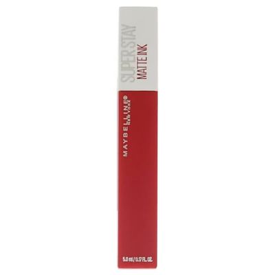 Maybelline Super Stay Matte Ink Liquid Lipstick Makeup, Long Lasting High Impact Color, Up to 16H Wear, Pioneer, Blue Red, 1 Count
