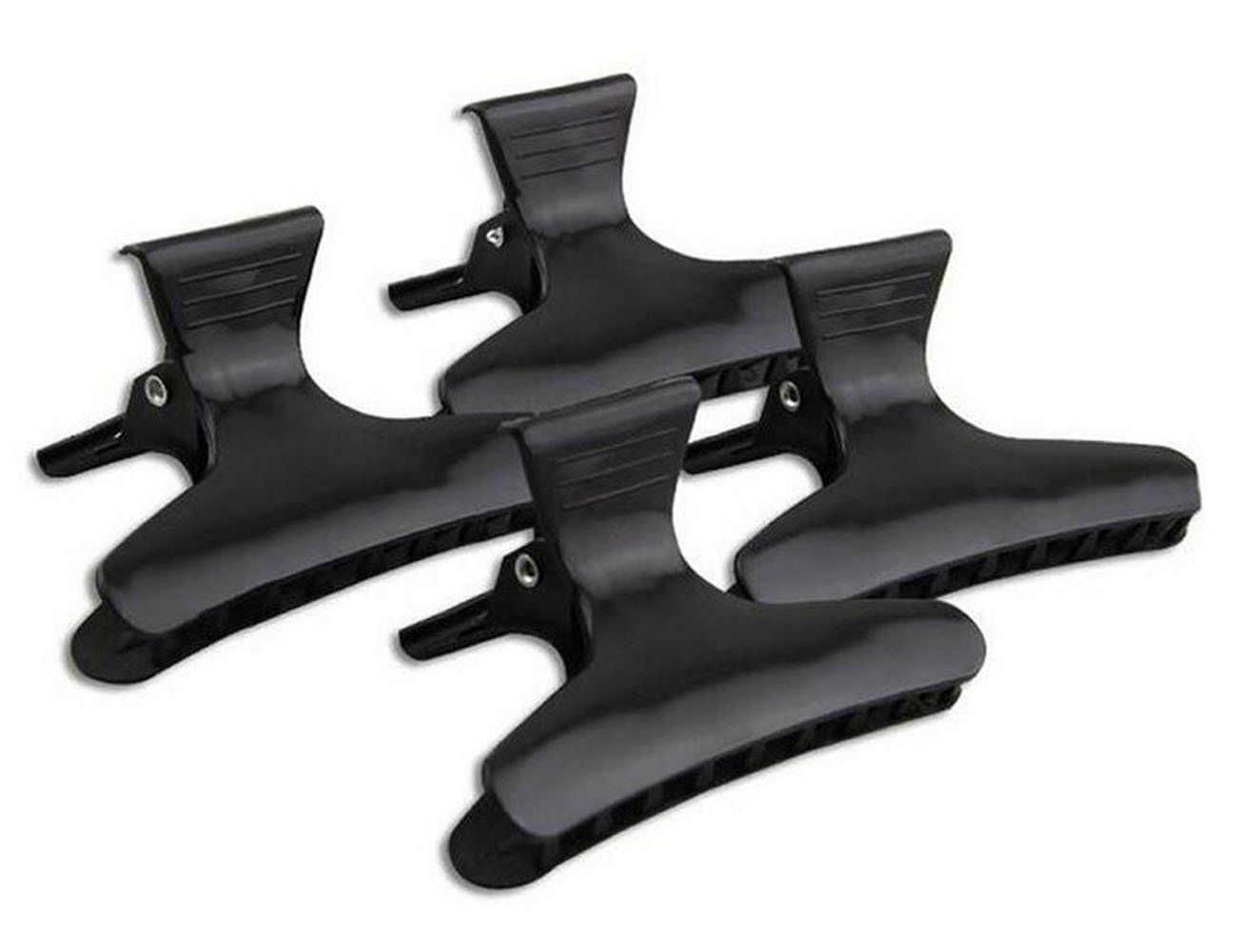 12 Black Hairdressers Butterfly Hair Style Styling Hair Clamps Salon Section Clips Clasps Claw Barrettes Hairdressing Salon Tool