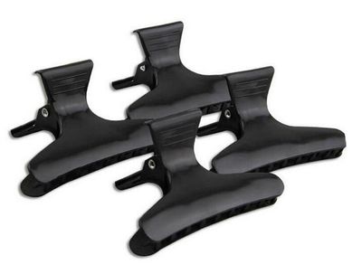 12 Black Hairdressers Butterfly Hair Style Styling Hair Clamps Salon Section Clips Clasps Claw Barrettes Hairdressing Salon Tool