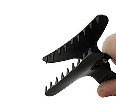 12 Black Hairdressers Butterfly Hair Style Styling Hair Clamps Salon Section Clips Clasps Claw Barrettes Hairdressing Salon Tool