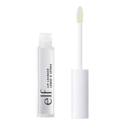 e.l.f. Lip Lacquer, Nourishing, Non-Sticky Ultra-Shine Lip Gloss With Sheer Color, Infused With Vitamins A &amp; E, Vegan &amp; Cruelty-Free, Clear