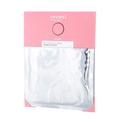 Collagen Face Mask by reveel - Facial Mask sheet with collagen for a soother &amp; smoother skin - Collagen Mask to reduce fine lines &amp; wrinkles for Women and Men