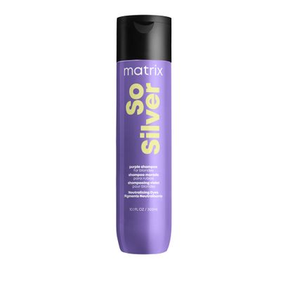 Matrix So Silver Purple Shampoo | Neutralizes Yellow Tones | Color Depositing, Brightening &amp; Toning | For Color Treated, Blonde, Grey, White and Platinum Hair | 10.1 Fl. Oz. | Vegan