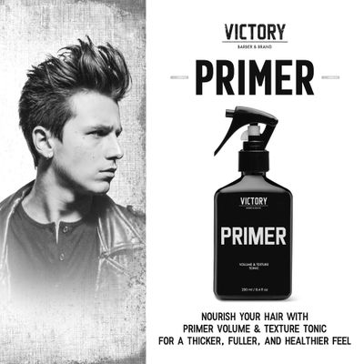 Sea Salt Thickening Spray for Men's Hair | PRIMER by Victory Barber &amp; Brand | Made in the USA