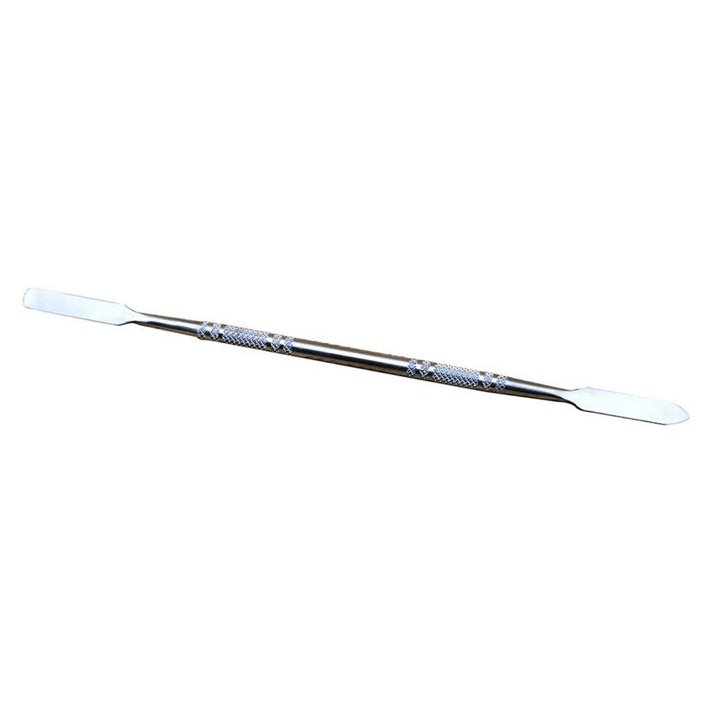 Rolabling 7.2 inches Pro Stainless Steel Make Up Spatula Double Sided Cosmetic Stirring Rod Nail Art Manicure Tools (size-2)