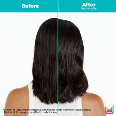 Matrix High Amplify Wonder Booster Root Lifter Spray | Provides Extreme Volume &amp; Body | Boost Structure in Fine Hair, Thin &amp; Limp Hair | Flexible Hold | Salon Hair Styling | 8.5 Fl. Oz. | Vegan