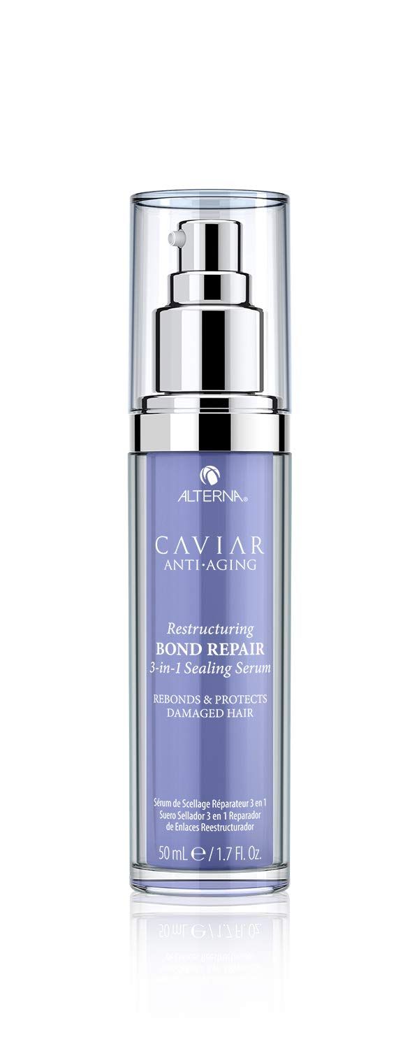 Alterna Caviar Anti-Aging Restructuring Bond Repair 3-in-1 Sealing Serum, Rebonds &amp; Protects Damaged Hair,1.7 Fl Oz (Pack of 1)