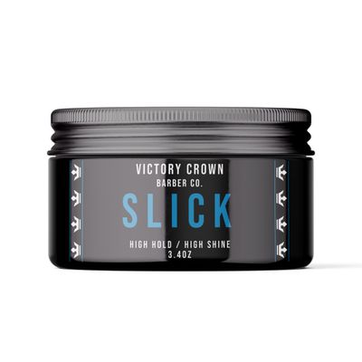 Victory Crown Pomade for Men - High Hold &amp; Shine Hair Styling Gel for Side Part, Pompadour &amp; Slick Back Looks - Water-based Non-Greasy Hair Paste - 3.4oz