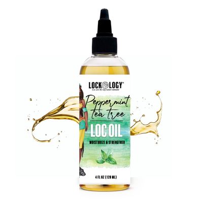 Peppermint Tea Tree Loc Oil for Dreads &amp; Locs - Natural Dreadlock Hair Products, Black Owned