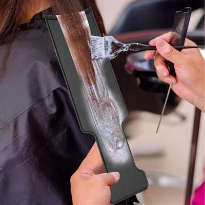 4 Pcs Balayage Highlighting Board with Teeth Hair Dye Paddle Highlighting Brush for Balayage Board Comb for hairstylist Hair Dye(Black)
