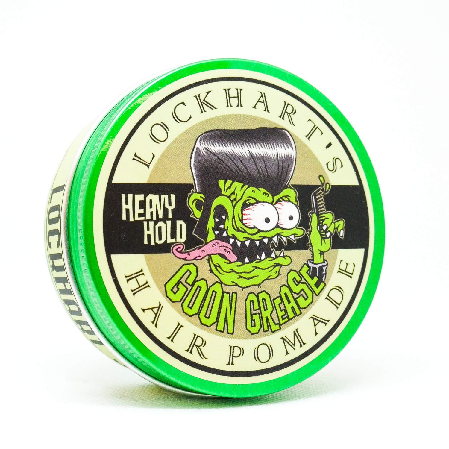 Lockhart&#39;s Original Goon Grease - Handcrafted Pomade for Men - Firm Hold, High Shine - Locks in Moisture &amp; Easy to Recomb - Lanolin and Avocado Oil for Conditioning - Lemon Scent (3.4 oz)
