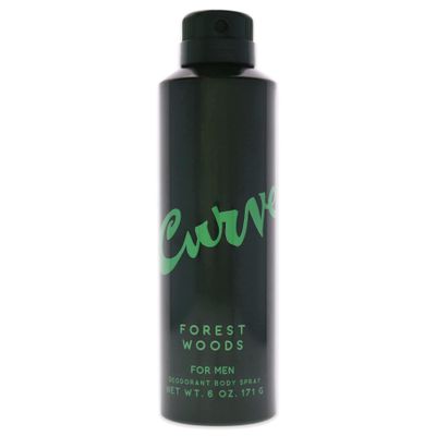 Curve Men&#39;s Deodorant Fragrance Spray by Curve, Casual Day or Night Scent, Forest Woods, 6 Fl Oz