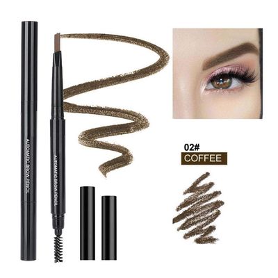 Salmue Eyebrow Pen, Waterproof Eyebrow Gel for Long Lasting Makeup, Triangular Tip with Brush, Coffe