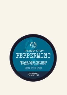The Body Shop Peppermint Reviving Pumice Exfoliating Foot Scrub, 100ml