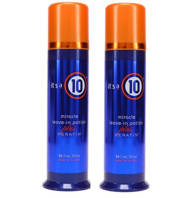 It&#39;s a 10 Haircare Miracle Leave-In Potion Plus Keratin, 3.4 fl. oz. (Pack of 2)