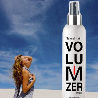 KERATIN RESEARCH Instant Natural Hair Volumizing Spray + Thickener for Fine Hair - Thicker Hair in 30 Seconds - Experts Recommended Products for Women &amp; Men (8oz)