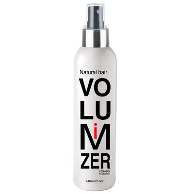 KERATIN RESEARCH Instant Natural Hair Volumizing Spray + Thickener for Fine Hair - Thicker Hair in 30 Seconds - Experts Recommended Products for Women &amp; Men (8oz)