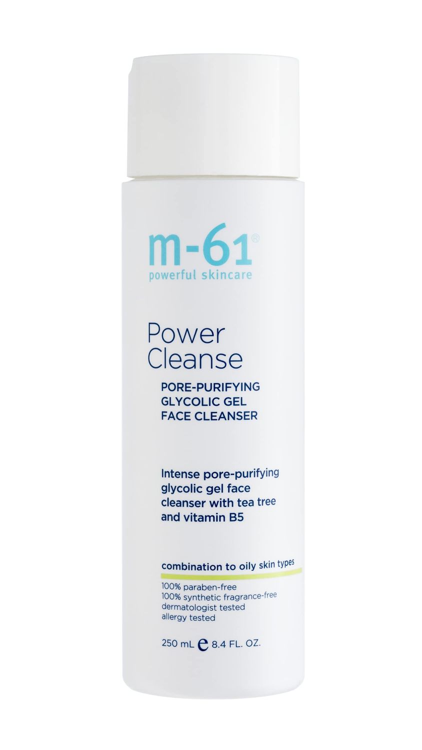 m-61 Power Cleanse- 8.4 oz.- Pore refining and exfoliating gel cleanser with glycolic, vitamin B5 &amp; tea tree extract