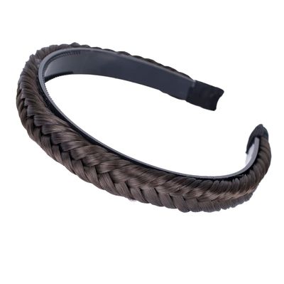 CAISHA Headband Ponytail Braided Hair piece Hair band Hair Accessories Brown HHR2
