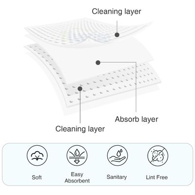 BLUERISE Lint Free Nail Wipes White 600pcs Nail Polish Remover Pads Soft Absorbable Eyelash Extension Glue Cleaning Wipes