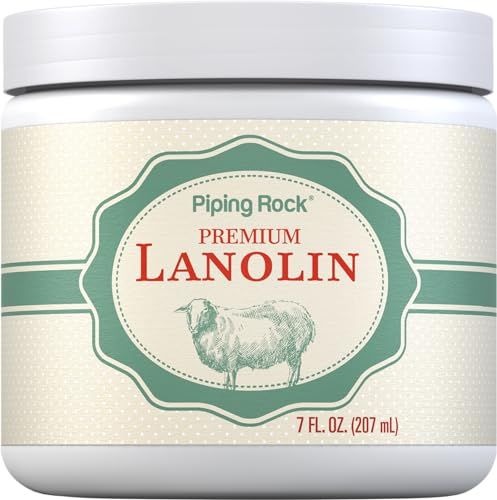 Piping Rock Lanolin Nipple Balm | 7 fl oz | Pure Skin Ointment | Soothing Cream
